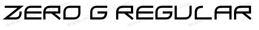 Zero G Regular Regu字体转换